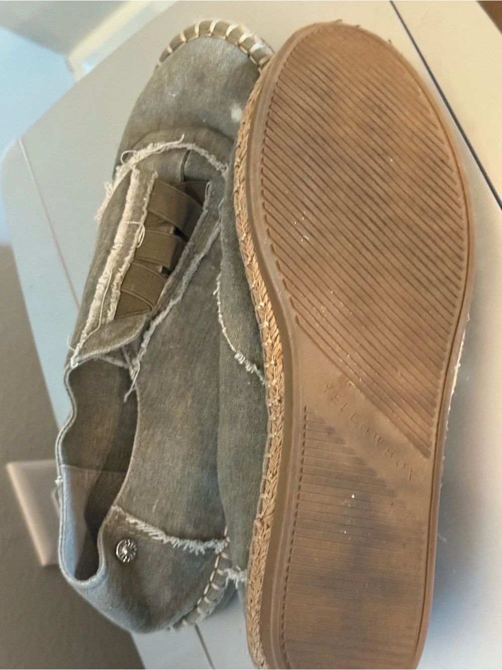 Yellow Box slip espadrille